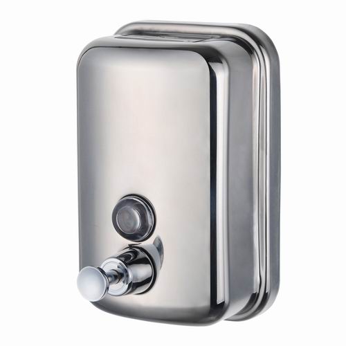 Stainless steel soap dispenser